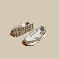 American Retro Waffle Color Matching Versatile Sports Women's Shoes