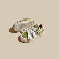 American Retro Canvas Corduroy Thick-Soled Sport Unisex Shoes