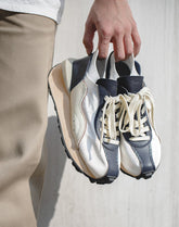 Breathable Retro Ice Silk Forrest Gump White Men's Sneakers