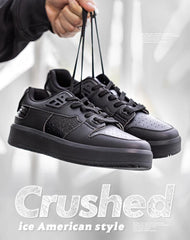 American Crushed Ice Small Thick-Soled Cracked Men's Casual Shoes