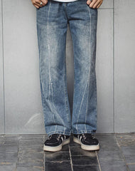 American Retro Destroyed Edge Breathable Thick-Soled Men's Canvas Shoes