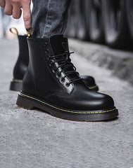 British Retro High-Top Leather motorcycle Versatile Martin Men's Boot