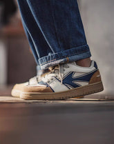 American Retro Contrasting White Versatile Sports Men's Casual Shoes