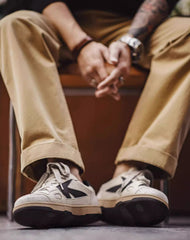 Cracked Versatile Retro Low-Cut Genuine Leather Men's Casual Shoes