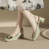 Delilah Slingback Heels with Chain