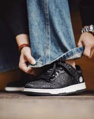 Wealthy Silk Koi Carp Retro Versatile Sports Men's Casual Shoes