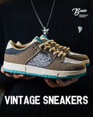 Retro Silk Road Secret Cashew Flower Men's Casual Shoes