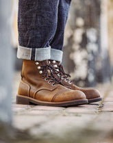 American 8111 Leather Paratrooper Motorcycle Martin Men's Boot