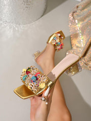 Sparkling Rhinestone Sandals