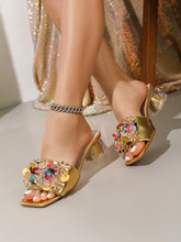 Sparkling Rhinestone Sandals