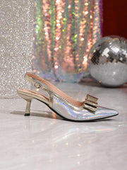 Colorful Snake-Print High Heels