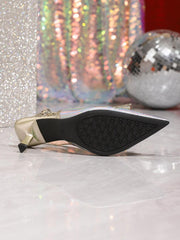 Colorful Snake-Print High Heels