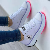 Color Blocking Pattern Convas Sneaker