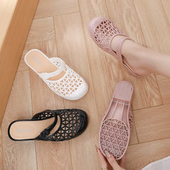 Coarse-Cuffed Durable Slip-On Sandals