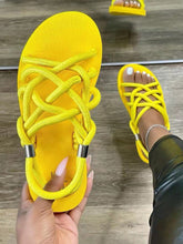 Crossover Rope Flats Sandals