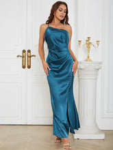 Strappy Sleeveless Button Maxi Bodycon Dress