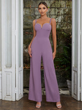 Strappy Sleeveless Pearl Bodycon Jumpsuit