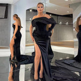 Strapless Sleeveless Maxi With Glove Bodycon Dress