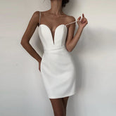 Strappy Sleeveless Backless Mini Bandage Dress
