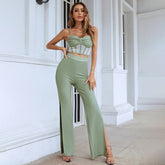 Strappy Sleeveless Mesh Bandage Set