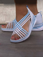 Casual Multi-Strappy Wedge Sandals