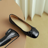 Fatma Black Ballet Flats with Bow