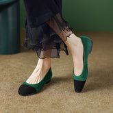 Fajr Cap Toe Emerald Green Flats