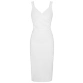 Strappy Sleeveless Backless Over Knee Bandage Dress