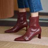 Erica Vintage Buckle Booties