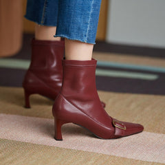 Erica Vintage Buckle Booties