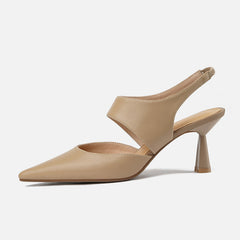 Fayth Nude Slingback Heels