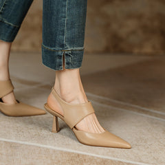 Fayth Nude Slingback Heels