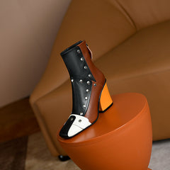 Fiza Studded Ankle Boots