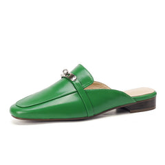 Erin Green Flat Mules
