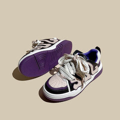 American Retro Skateboard Genuine Leather Women's Shoes