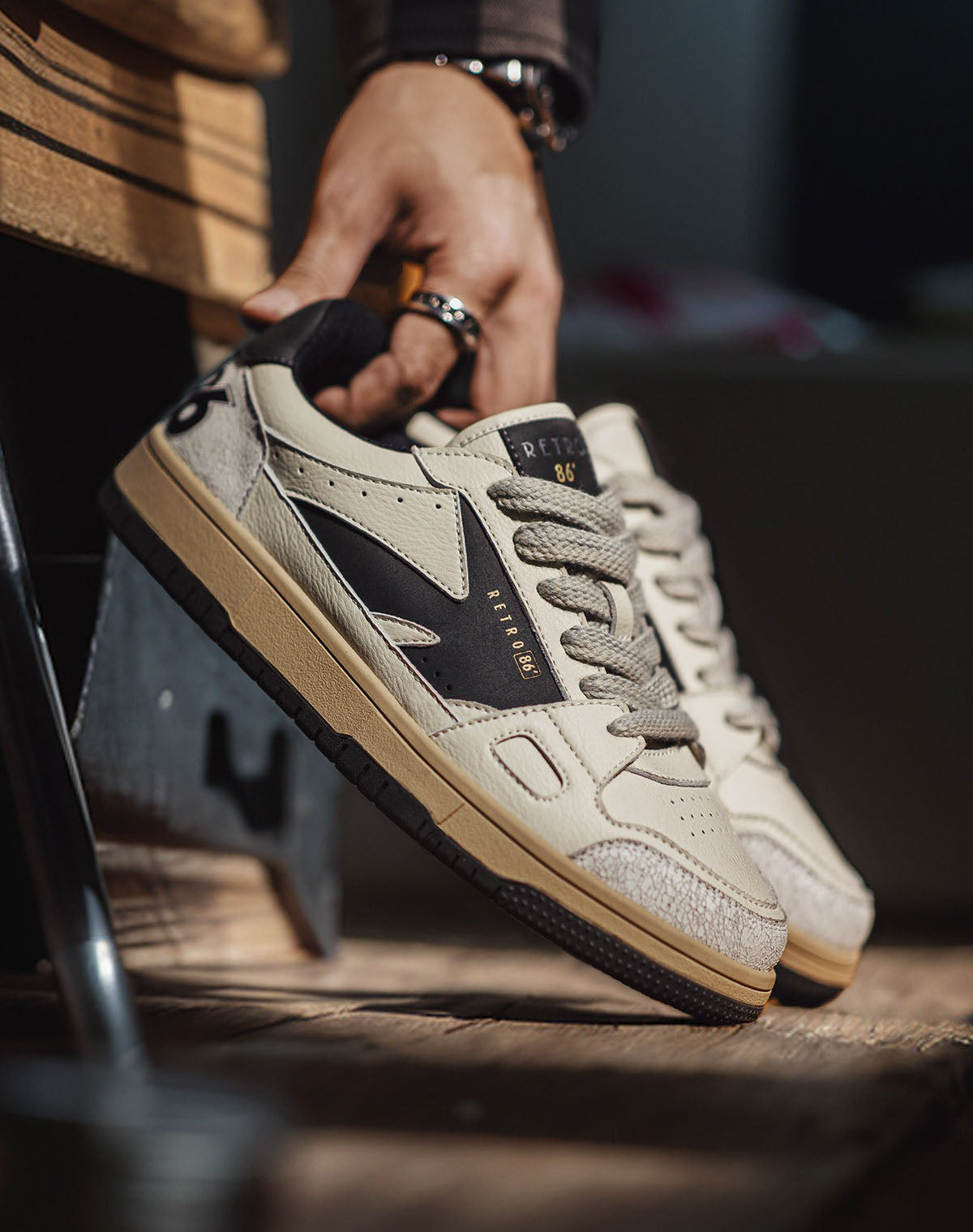 Cracked Versatile Retro Low-Cut Genuine Leather Men's Casual Shoes