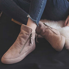 Warm Winter Canvas Snow Cotton Martin Women's Boots