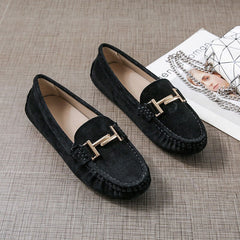 Genuine Leather Fashion Soft Scoop Women's Loafer