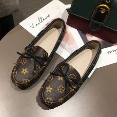 Social Peas All-Match Soft Leather Flat Women's Loafer