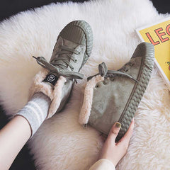 High-Top All-Match Trendy Cotton Winter Women's Boots