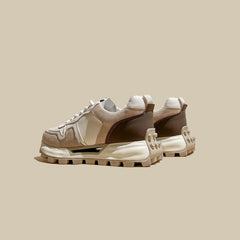 American Retro Waffle Color Matching Versatile Sports Women's Shoes