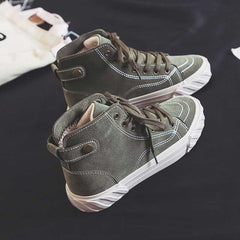 All-Match High-Top Cotton Canvas Winter Women's Boots