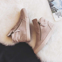 Warm Winter Canvas Snow Cotton Martin Women's Boots