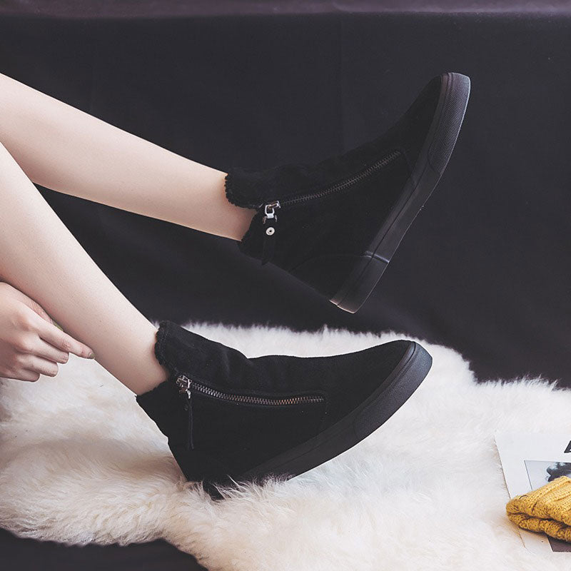 Warm Winter Canvas Snow Cotton Martin Women's Boots