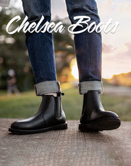 Chelsea Martin British Leather Black Leather Men's Boot