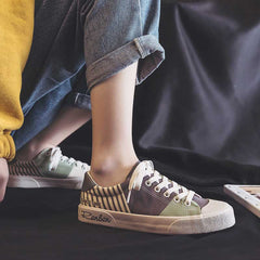 Sweet Girl Canvas Fresh Color Fashion Casual women's shoes