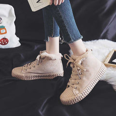 High-Top All-Match Trendy Cotton Winter Women's Boots