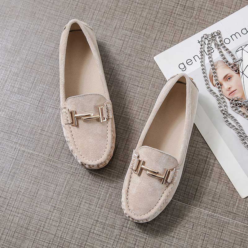 Genuine Leather Fashion Soft Scoop Women's Loafer