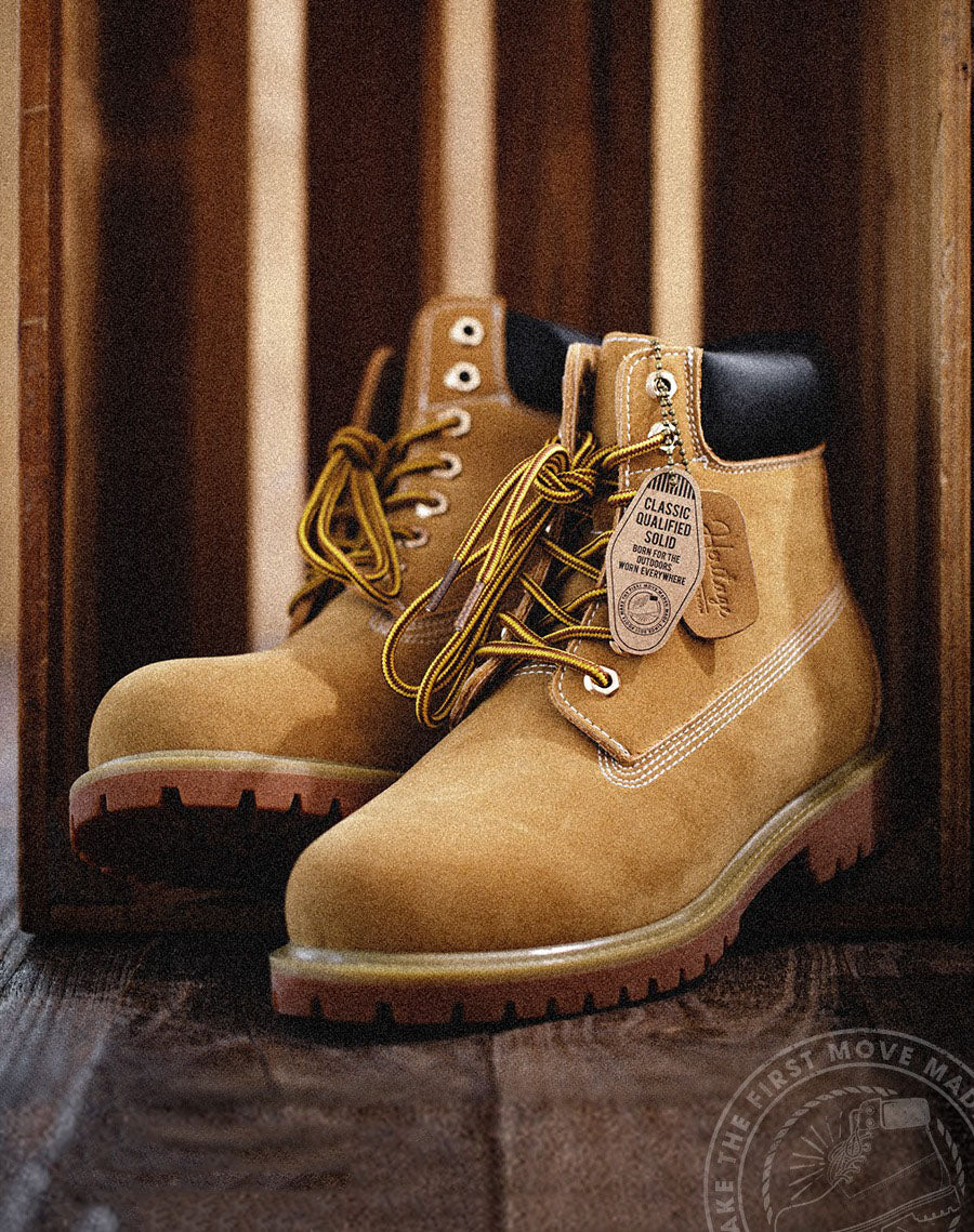 Rhubarb British Style Tooling Leather Unisex Desert Boot