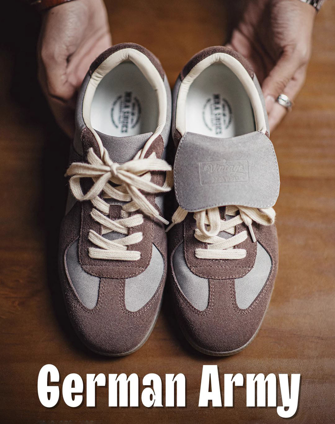 German Army Retro Flip-Up Moral Versatile Sports Men's Casual Shoes